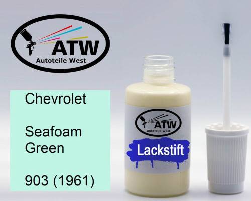 Chevrolet, Seafoam Green, 903 (1961): 20ml Lackstift, von ATW Autoteile West.